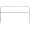 Protective bar made of steel tubing |  60 x 2.5 mm | with crossbar | total width: 2500 mm | total height: 1400 mm | hot-dip galvanized